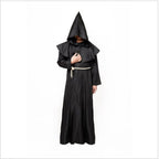 Halloween costume medieval monk cloak suit