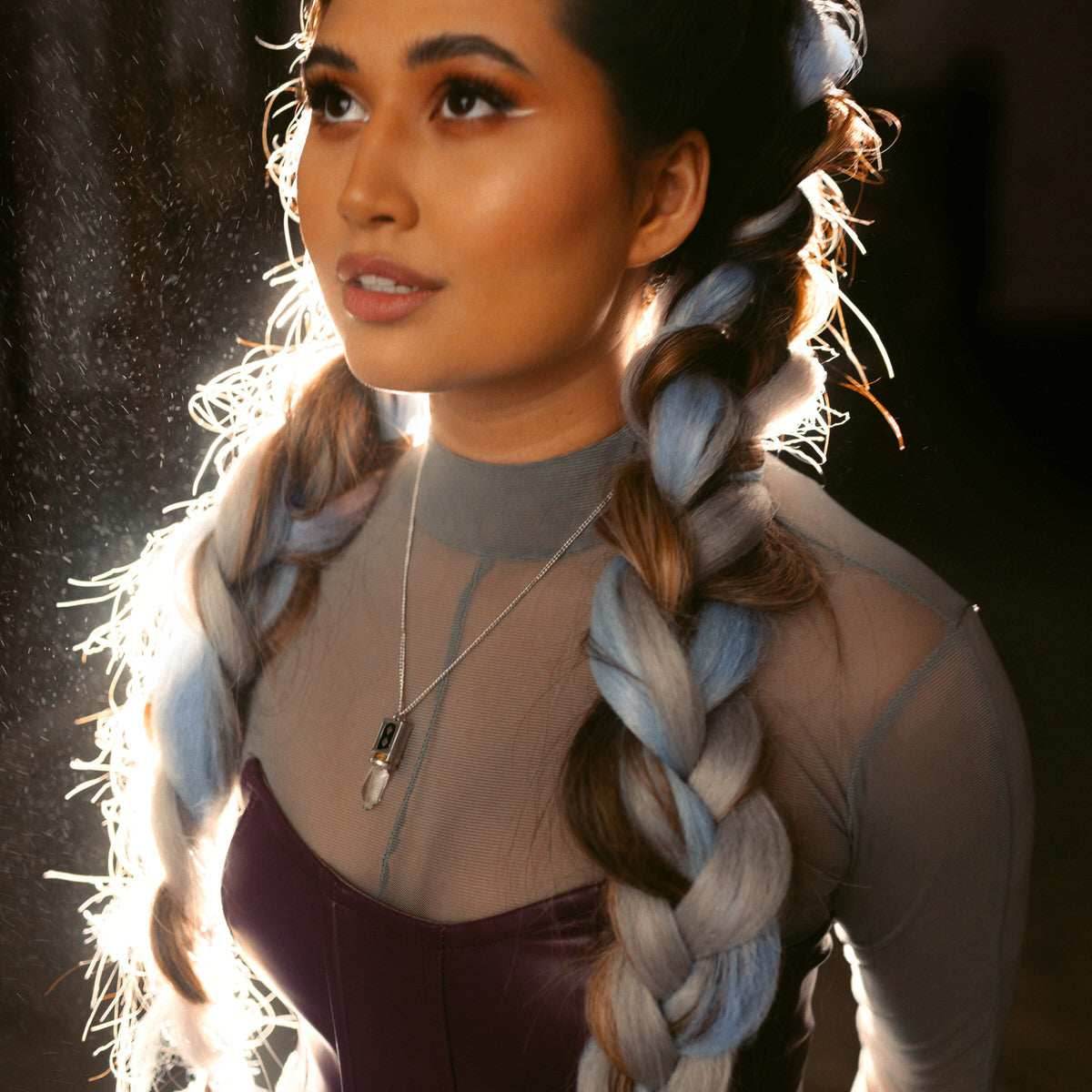 Star Wars X RockLove Ahsoka Tano Kyber Crystal Necklace - 