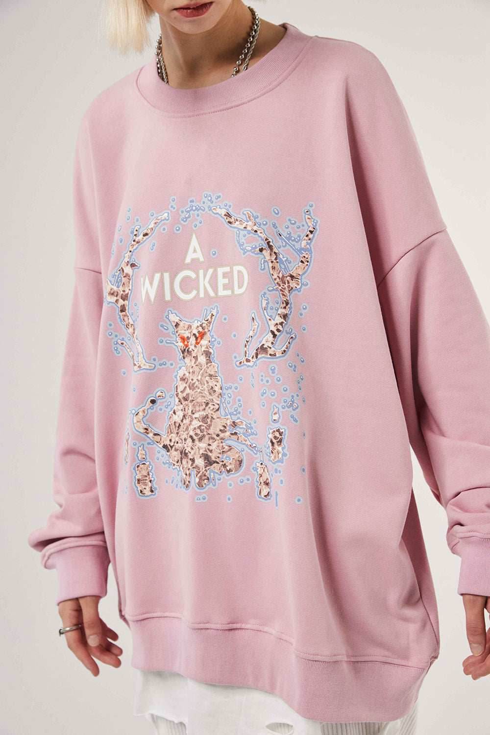A Wicked Cat Crew - Black / S
