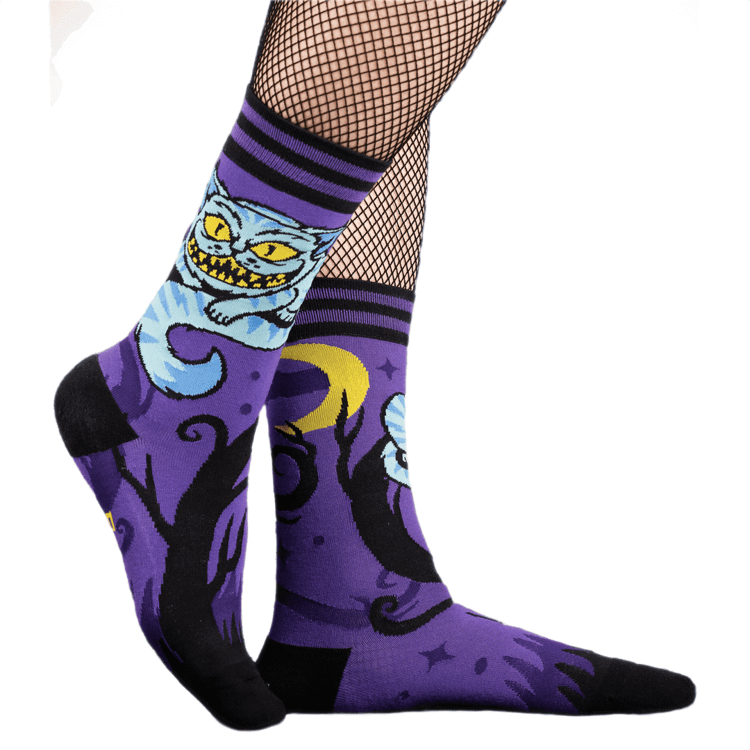 Cheshire Cat Crew Socks - 