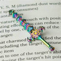 Dice Sword Rainbow 46mm x 9mm Trinket Novelty - 