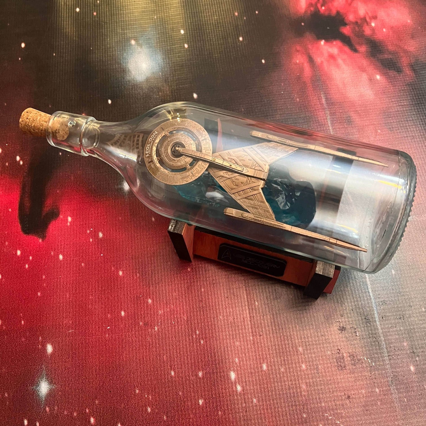 Star Trek USS Discovery NCC-1031 Starship in a Bottle - 