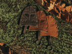 Viking Leather Key Holder - Olive