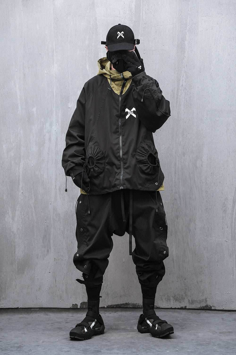 HiP22 Black Industrial Climber Pants - Black / S