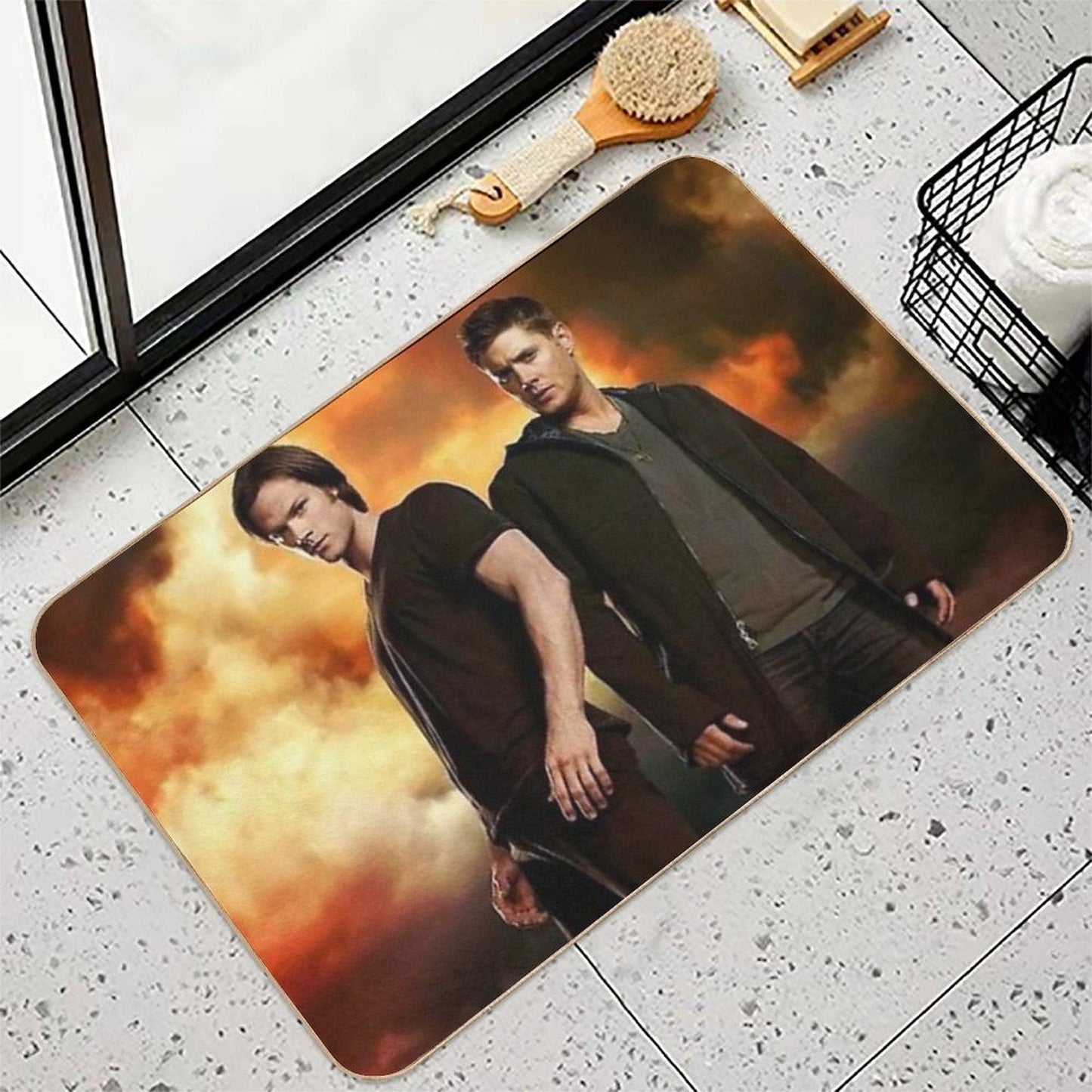 Brothers Winchesters  Repositionable Bath Mat