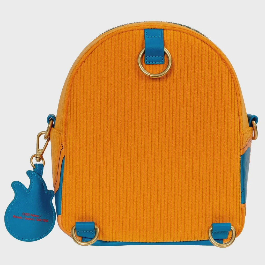 Pokemon Charizard Corduroy Convertible Mini Backpack   Entertainment Earth Exclusive