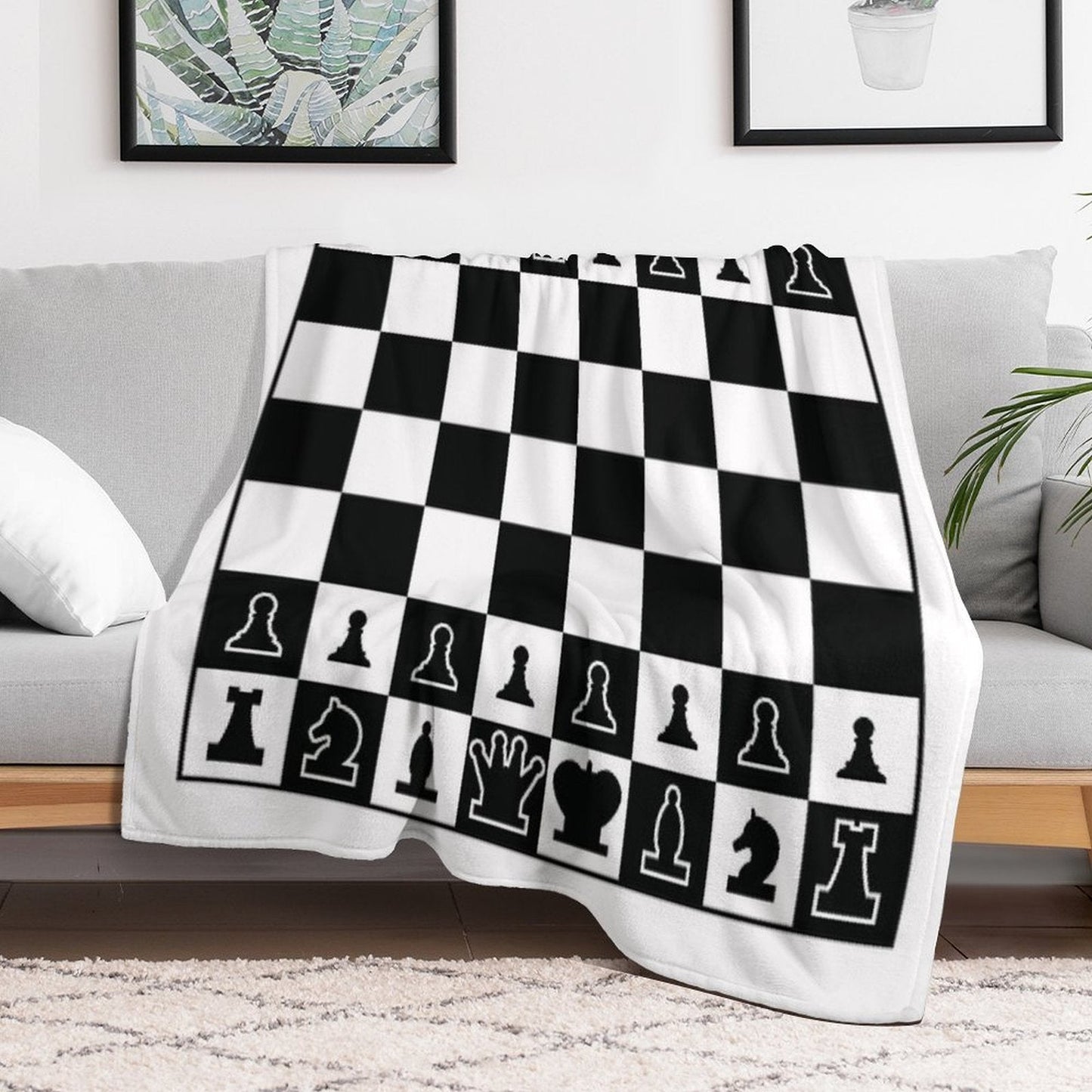 Chess Board Blanket Throw Blanket