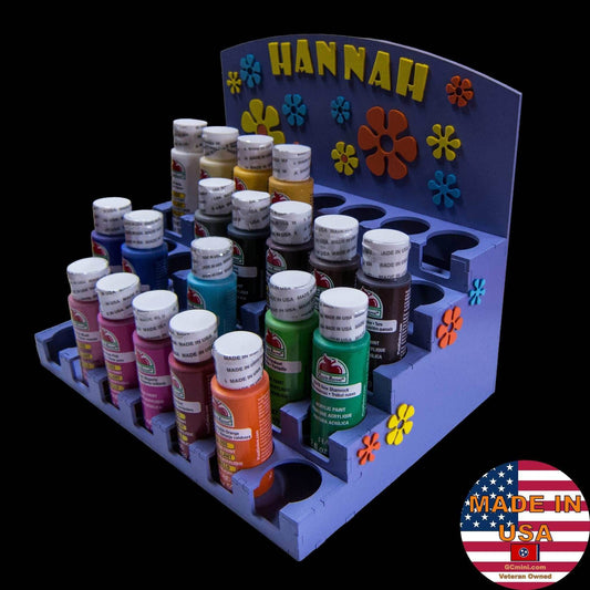 Paint Rack - 36mm Polly Scale / Tamiya 10ml and Larger Craft Paints - 