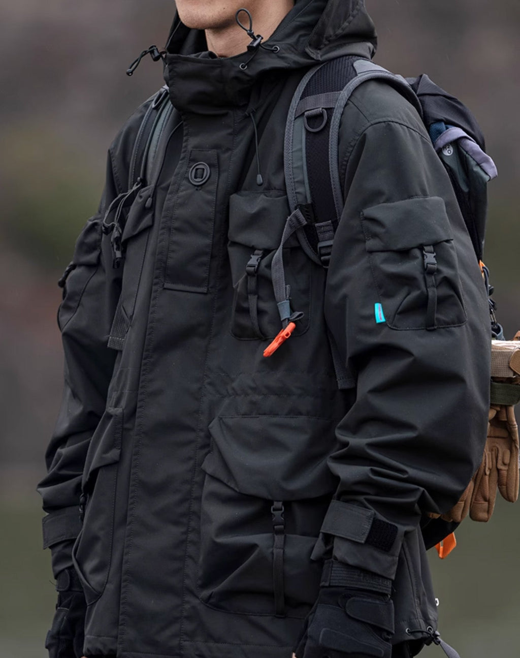 APEJ8 Black Tactical Wilderness Jacket