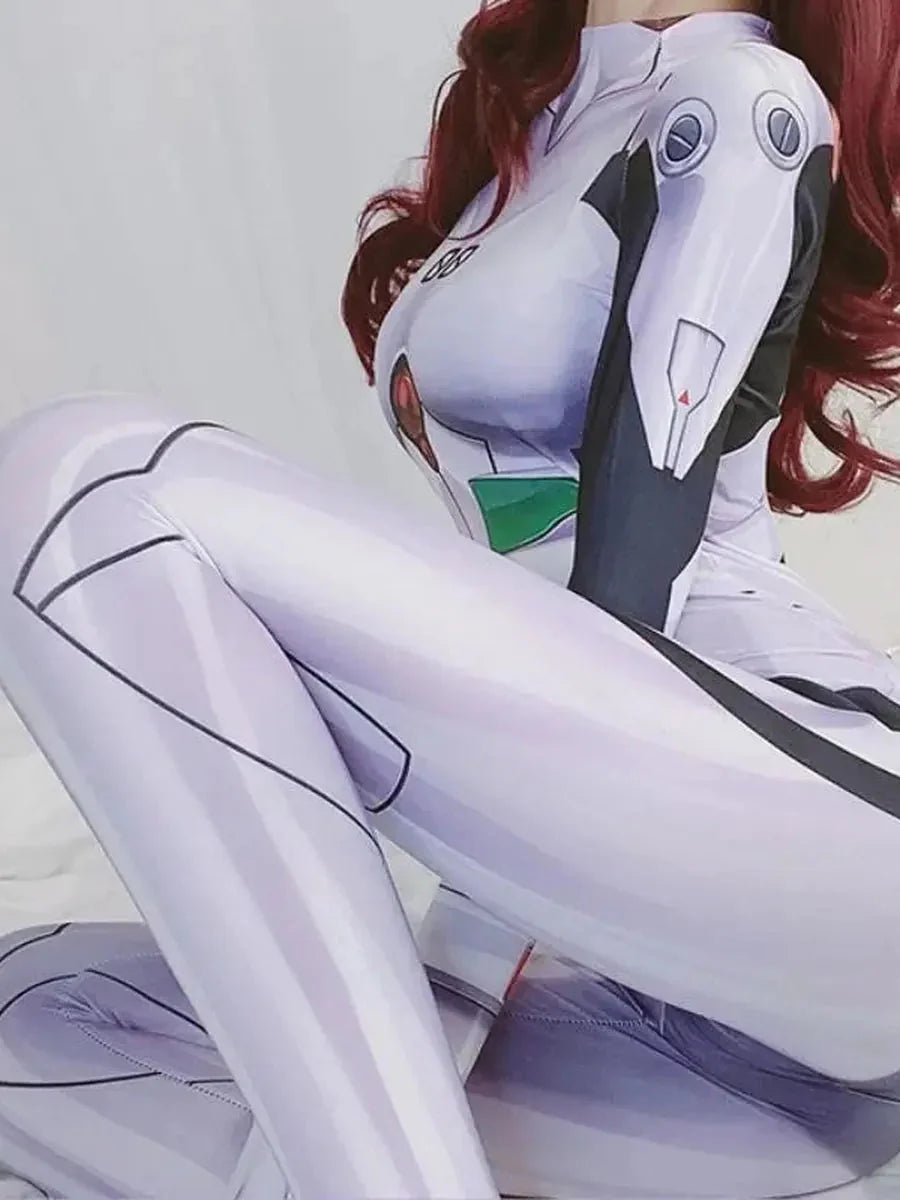'Rei Ayanami' EVA Cosplay Sexy Tights Bodysuit