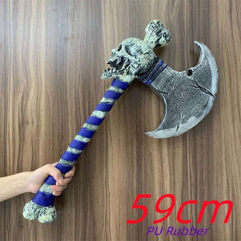 1:1 Battle Beast King Sword Cosplay Chaos Blade War Warrior Weapons Sacrifice Role Prop Skull Knife Carnival Safety PU Model Toy