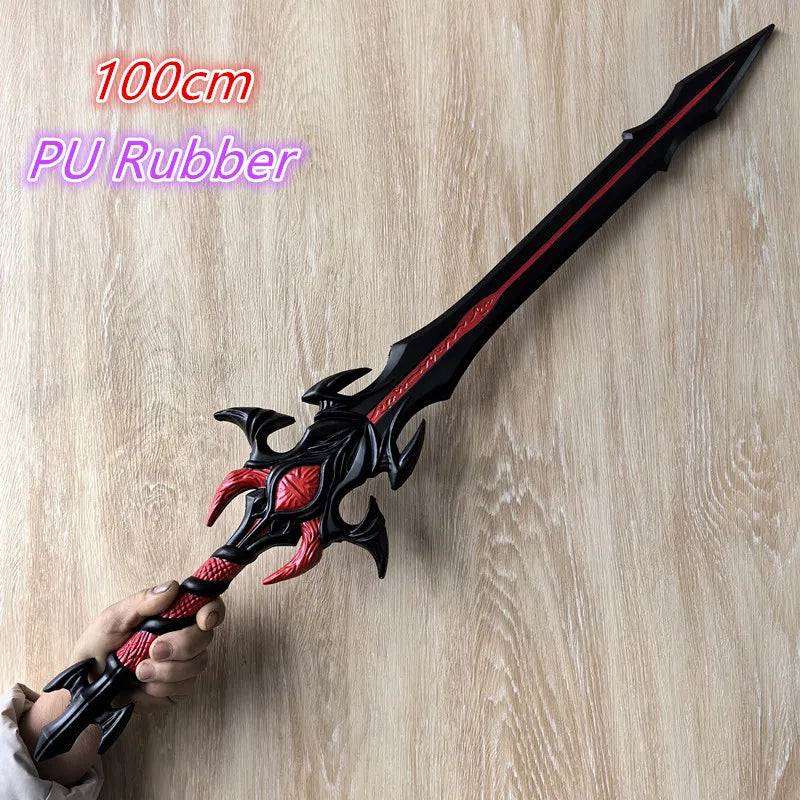 1:1 Cosplay Chinese Dou luo Doula Continent Asura gold Sword Styles Weapon Prop Bloody Sword Cos Halloween Props Gift Toy