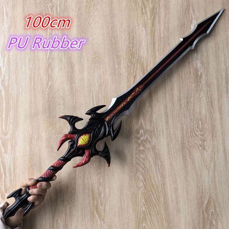 1:1 Cosplay Chinese Dou luo Doula Continent Asura gold Sword Styles Weapon Prop Bloody Sword Cos Halloween Props Gift Toy