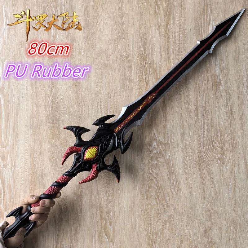 1:1 Cosplay Chinese Dou luo Doula Continent Asura gold Sword Styles Weapon Prop Bloody Sword Cos Halloween Props Gift Toy