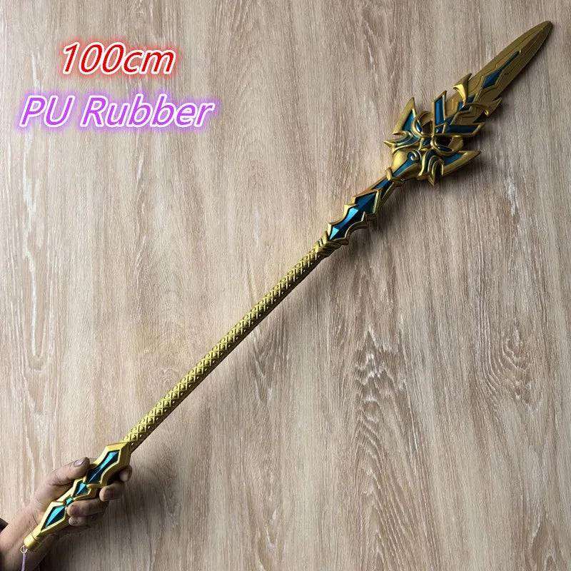 1:1 Cosplay Chinese Dou luo Doula Continent Asura gold Sword Styles Weapon Prop Bloody Sword Cos Halloween Props Gift Toy