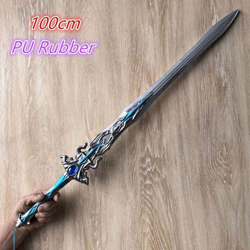 1:1 Cosplay Chinese Dou luo Doula Continent Asura gold Sword Styles Weapon Prop Bloody Sword Cos Halloween Props Gift Toy