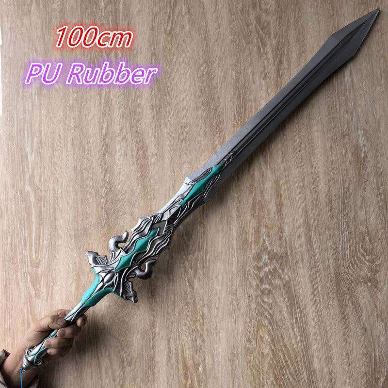 1:1 Cosplay Chinese Dou luo Doula Continent Asura gold Sword Styles Weapon Prop Bloody Sword Cos Halloween Props Gift Toy