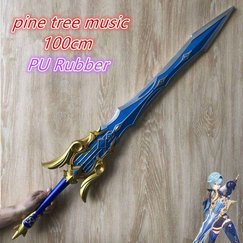 1:1 Cosplay Genshin Impact Sword Freedom Sworn Sword end of wolf Safety PU Model Weapon Mistsplitter Diluc Sword