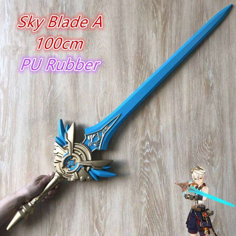 1:1 Cosplay Genshin Impact Sword Freedom Sworn Sword end of wolf Safety PU Model Weapon Mistsplitter Diluc Sword