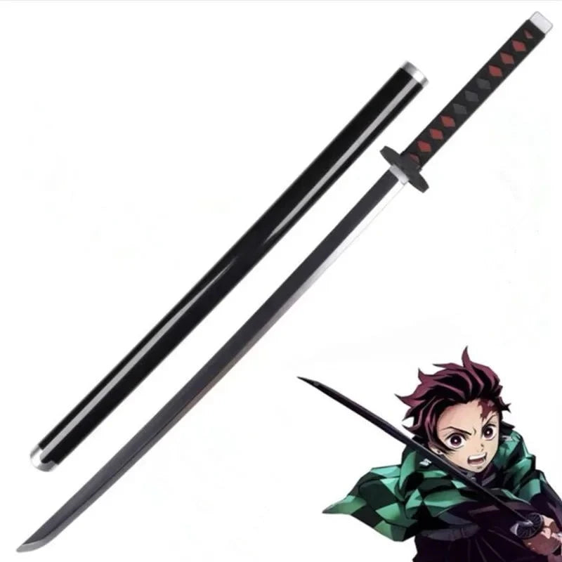 1:1 cosplay  Sword Weapon Agatsuma Zenitsu Sword  Anime Ninja Knife PU toy 104cm