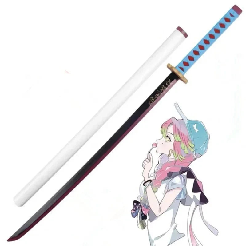 1:1 cosplay  Sword Weapon Agatsuma Zenitsu Sword  Anime Ninja Knife PU toy 104cm