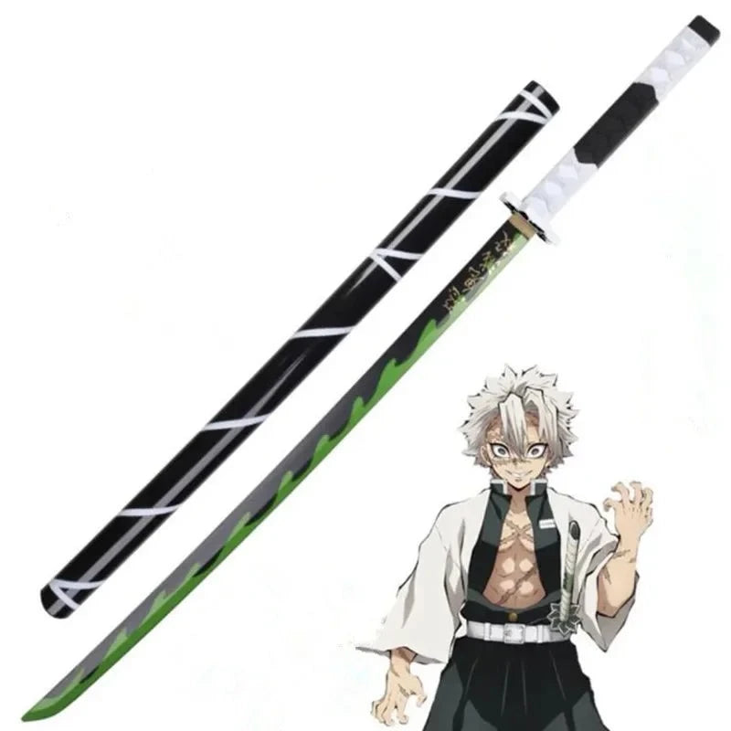 1:1 cosplay  Sword Weapon Agatsuma Zenitsu Sword  Anime Ninja Knife PU toy 104cm