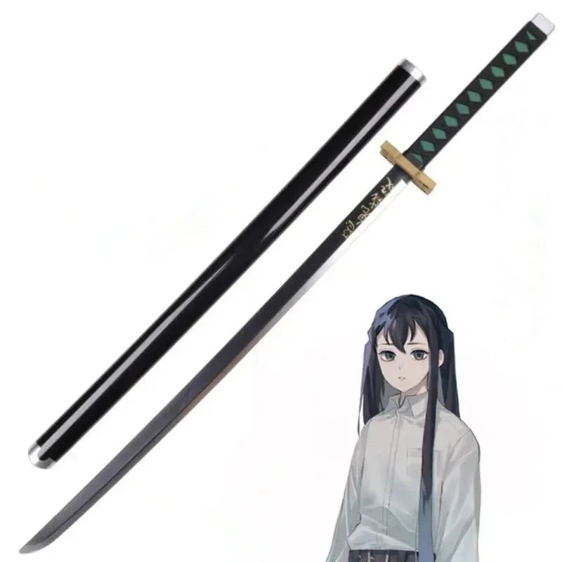 1:1 cosplay  Sword Weapon Agatsuma Zenitsu Sword  Anime Ninja Knife PU toy 104cm