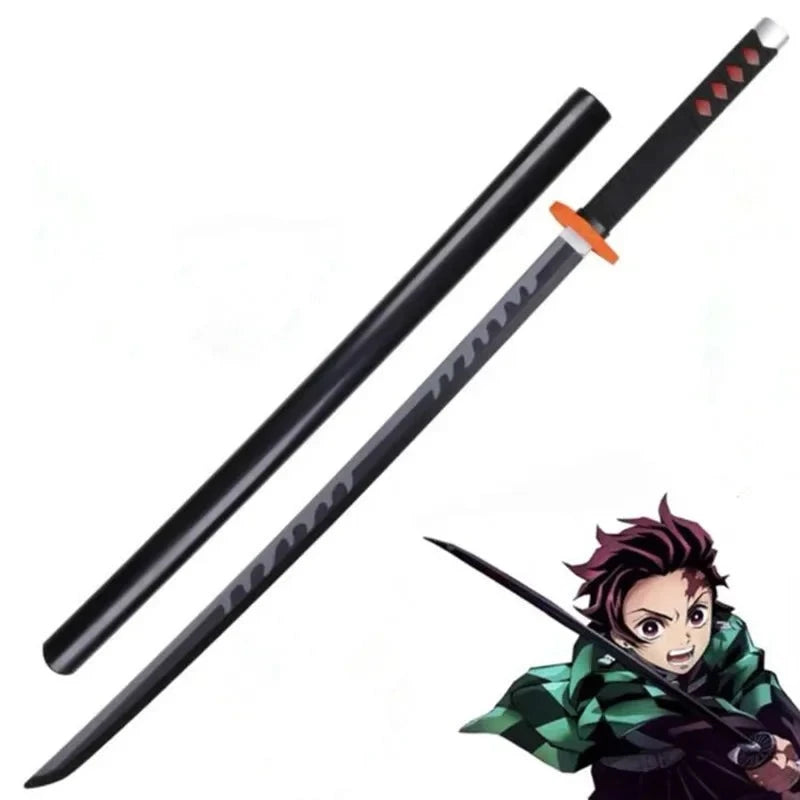 1:1 cosplay  Sword Weapon Agatsuma Zenitsu Sword  Anime Ninja Knife PU toy 104cm