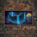 Enchanted Forest Painting, Fantasy Art, Fairy House, Fantasy, Woodland Decor, Woods, Forest, Fairy Forest