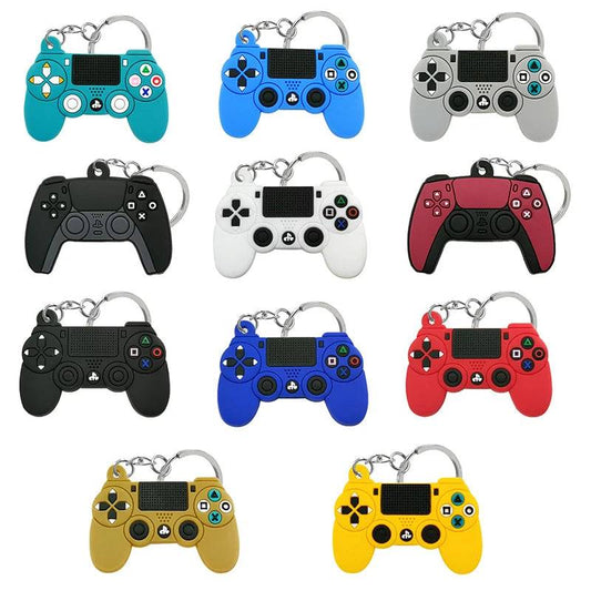 1 PCS PVC Key Chains Colorful Game Controller Joystick Keyring Cute Car Keychain Gift for Game Festival Souvenir Friends Gifts