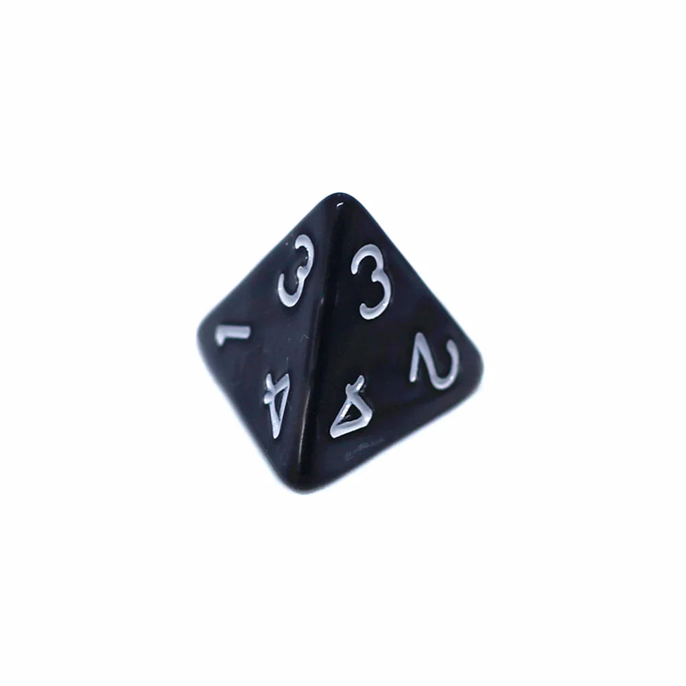 10 Pieces D4 4-sided Pearl Digital Dice For Tabletop Role Playing Games Math Teaching Accessory