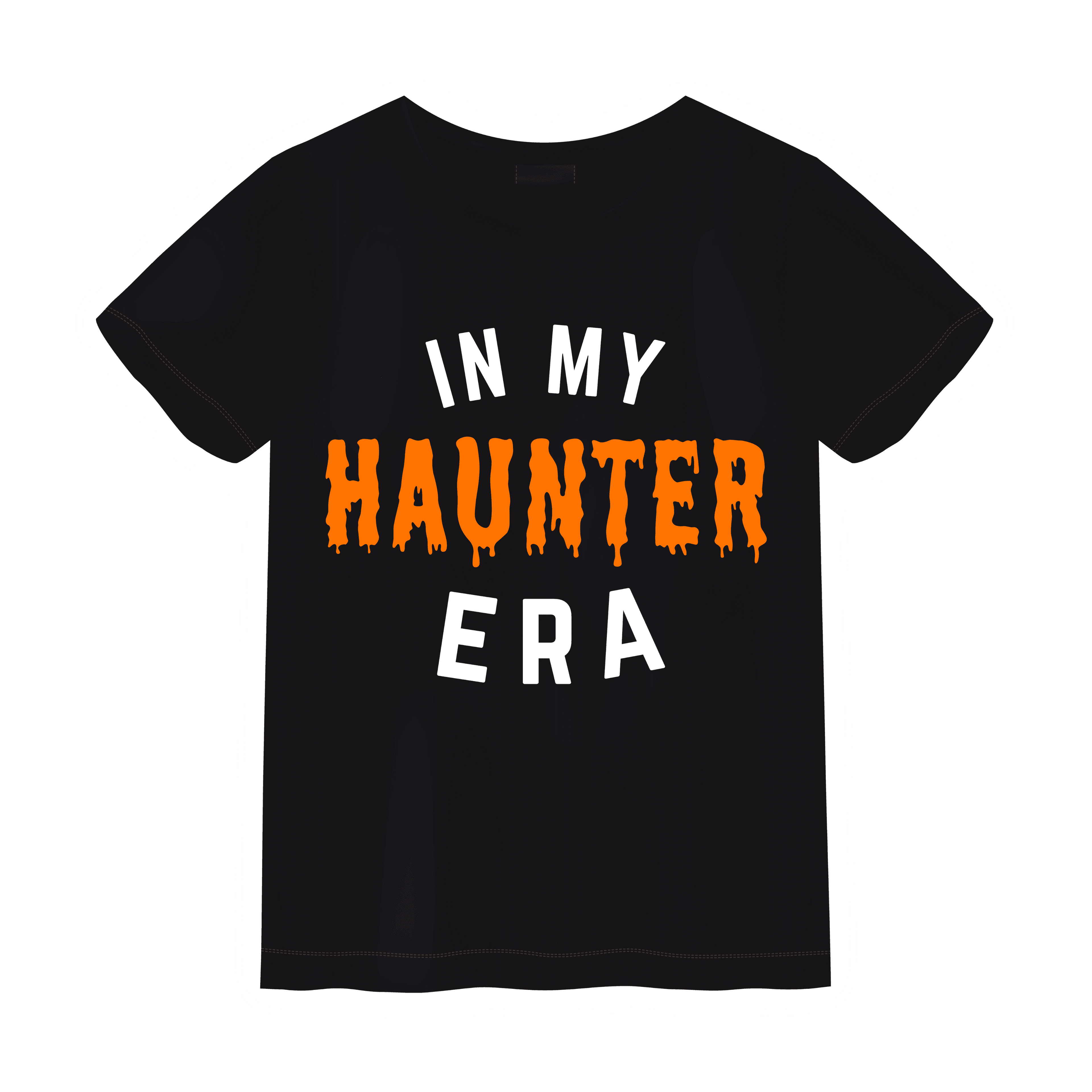 In My Haunter Era Tee (Curved) - Small / Orange