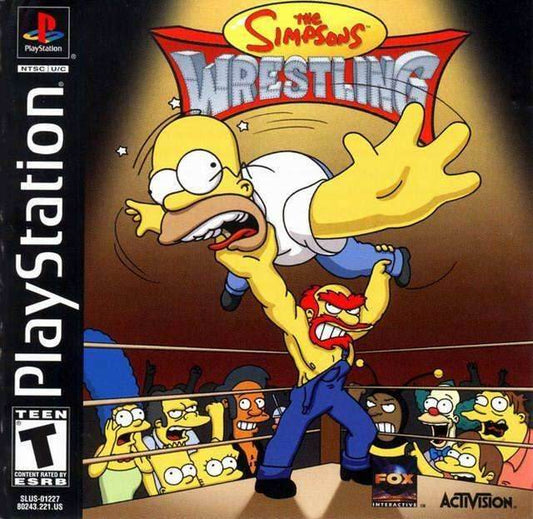The Simpsons Wrestling (Playstation) - Game Manual Only