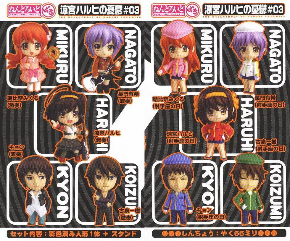 Nendoroid-Petit Melancholy of Haruhi Suzumiya #03 Blind Box (1 Blind Box) - 