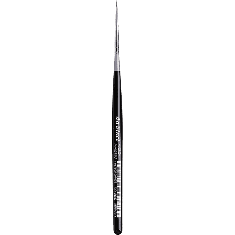Da Vinci: Micro-Maestro - Kolinsky Red Sable Brush - Series 10 - Size 20/0 - Round - 