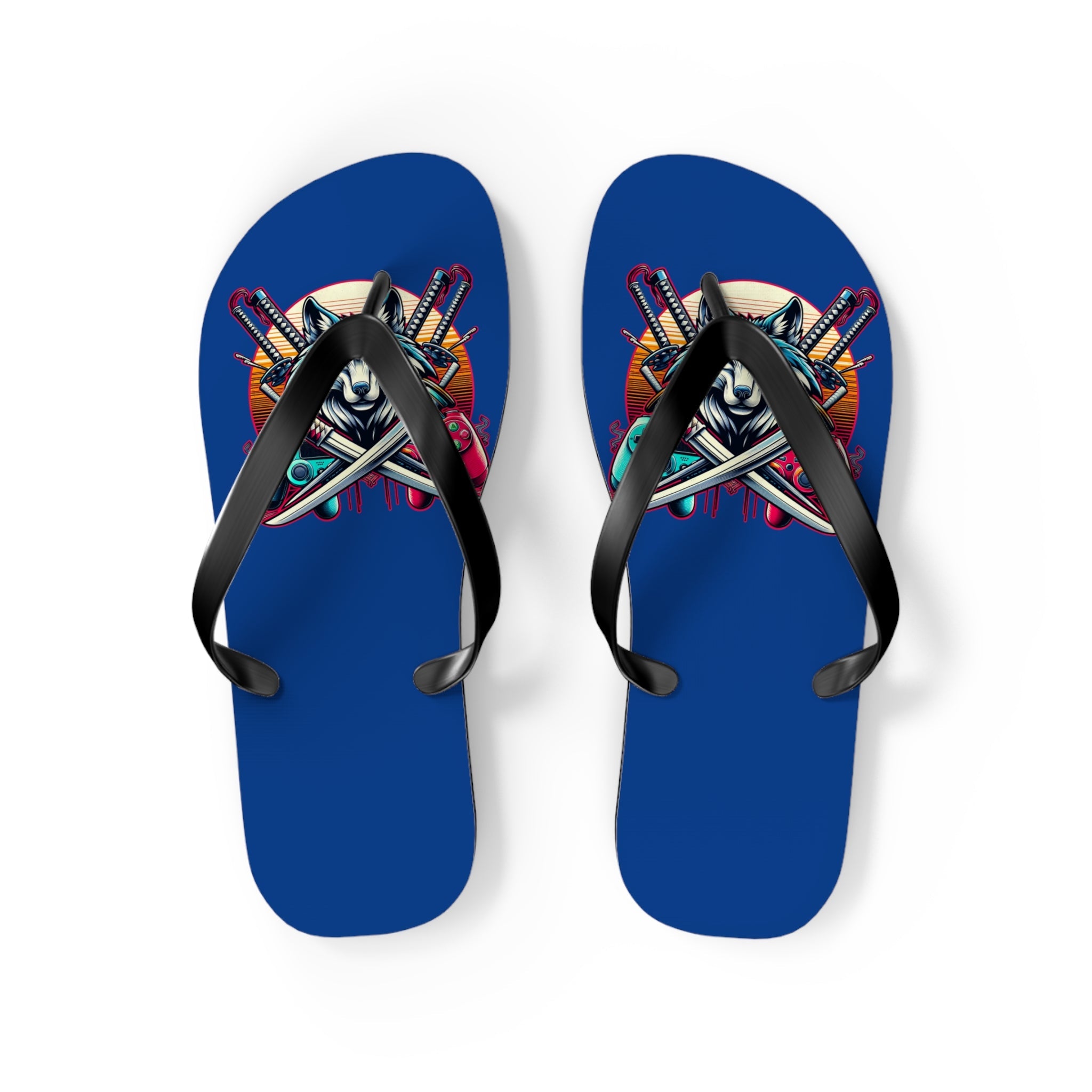 XP Wolf Gamer Flip Flops