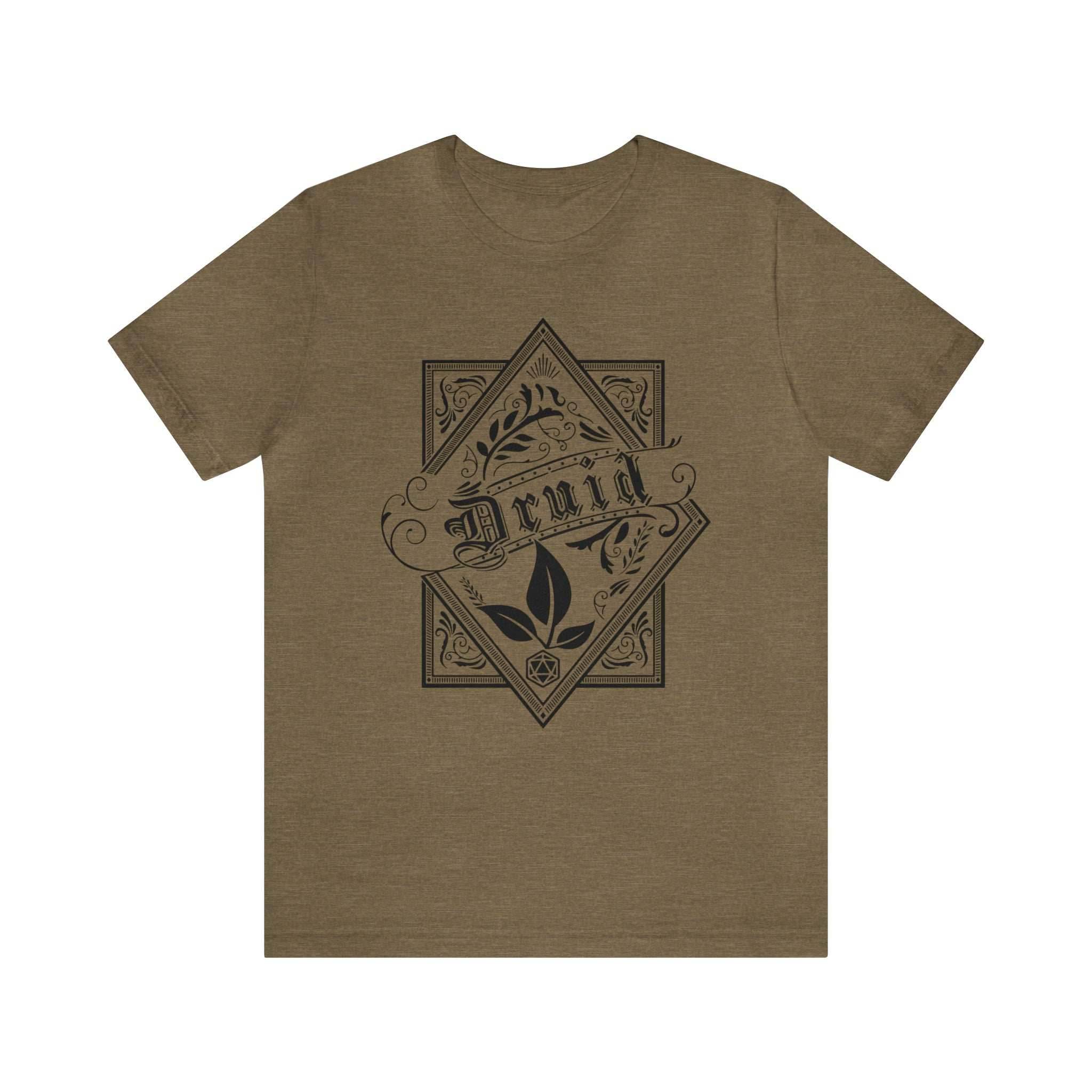 Druid Class Shirt - Heather Olive / S
