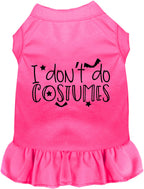 I Don't Do Costumes Halloween Pet Dress