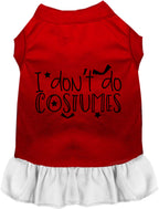 I Don't Do Costumes Halloween Pet Dress