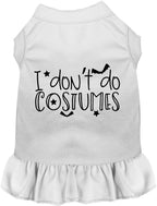 I Don't Do Costumes Halloween Pet Dress