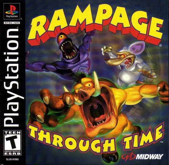 Rampage Through Time (Playstation) - Game Manual Only