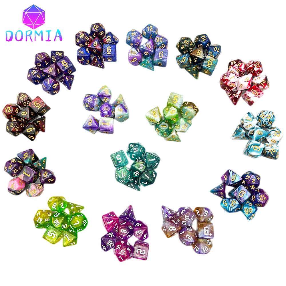 105pcs Dice Set with Bag for RPG Party/Family Table Board Role Playing Game Dados D4 D6 D8 D10 D% D12 D20