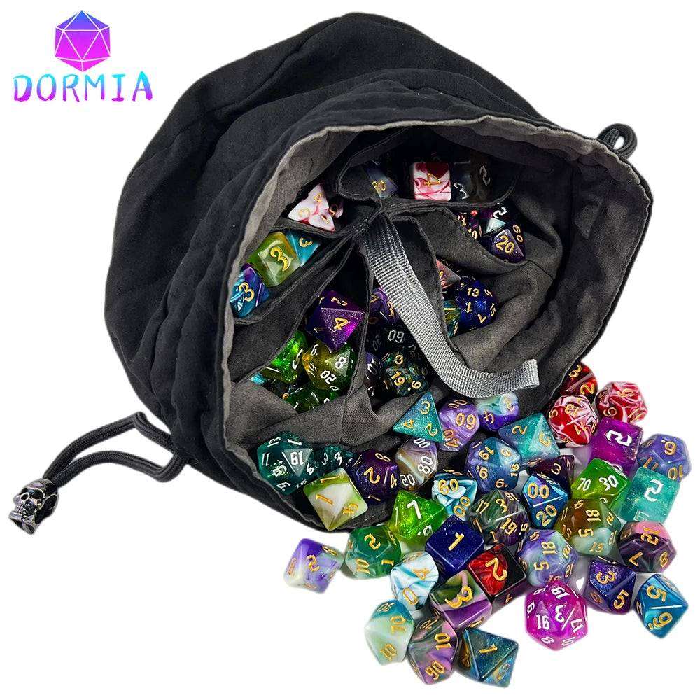 105pcs Dice Set with Bag for RPG Party/Family Table Board Role Playing Game Dados D4 D6 D8 D10 D% D12 D20