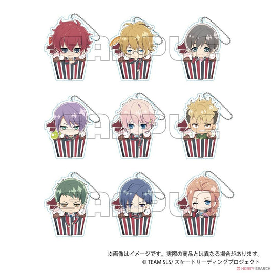 Skate Leading Stars Trading Acrylic Key Ring A Keychain blind box ( 1 Blind Box ) - 