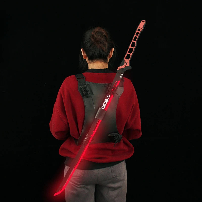 108cm Cyberpunk Errata Light saber Thermal Katana Blade Game Peripheral Acrylic Glow Samurai Sword Model for Cosplay Gifts Toys