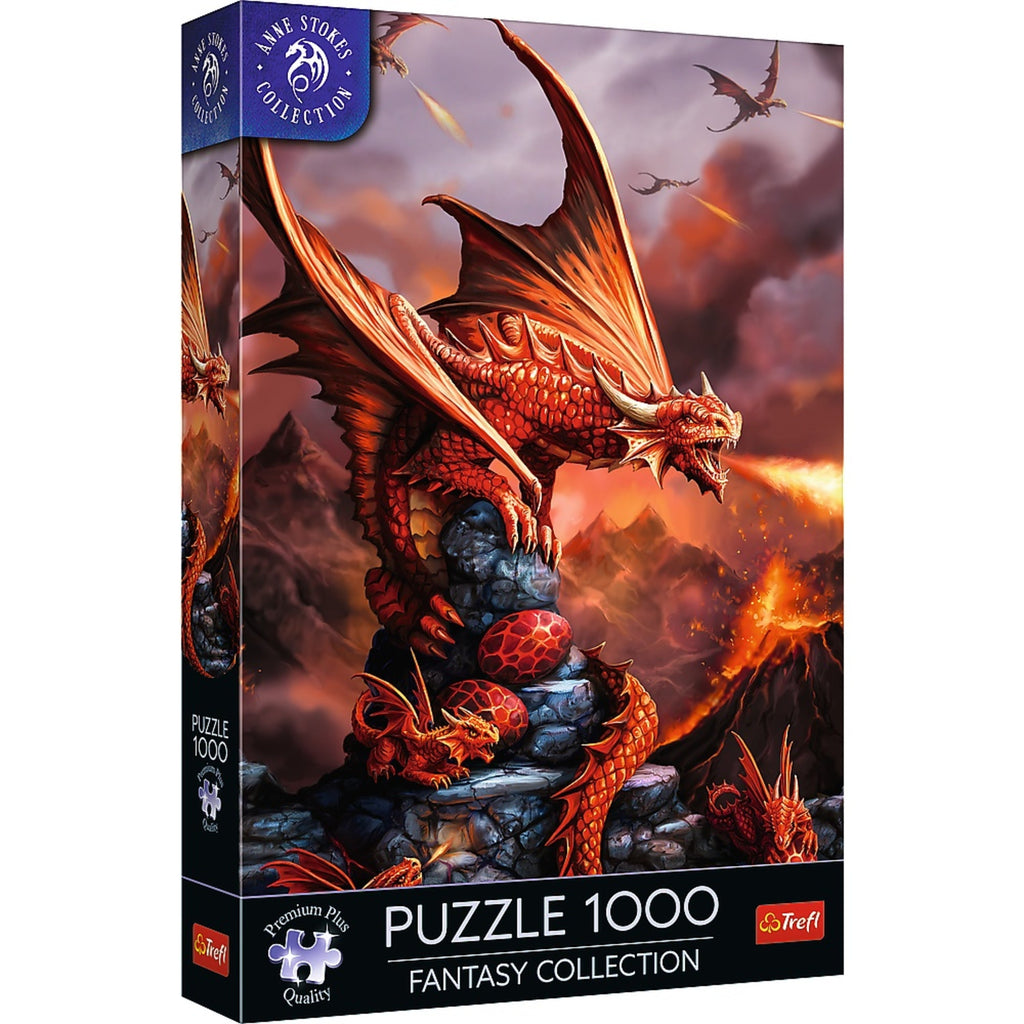 Trefl Premium Plus Anne Stokes Fire Dragon 1000 Piece Puzzle