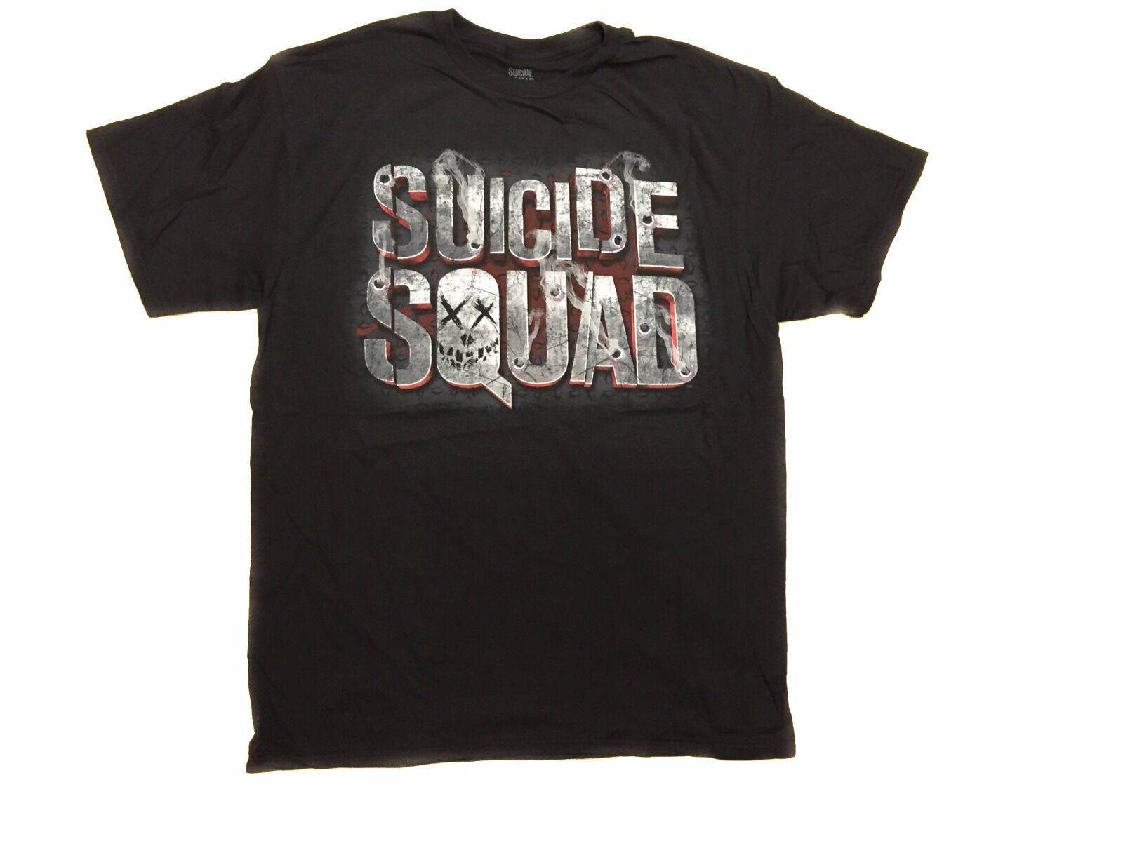 Suicide Squad Logo Smoke Holes DC Comics Adult T-Shirt - S