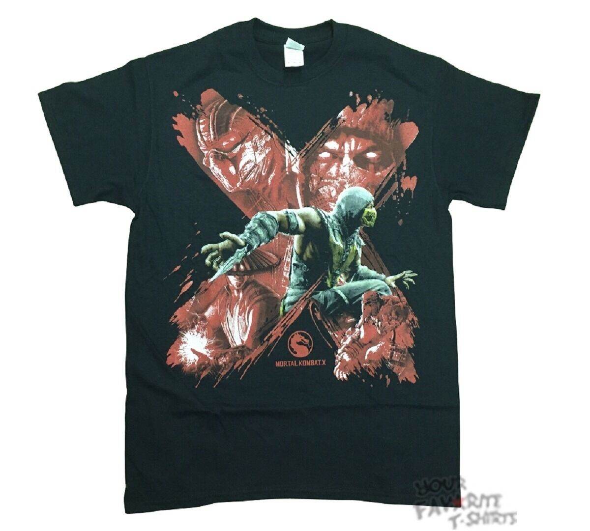 Mortal Kombat X Brush Stroke Montage Mkx Gamer Adult T-Shirt - S