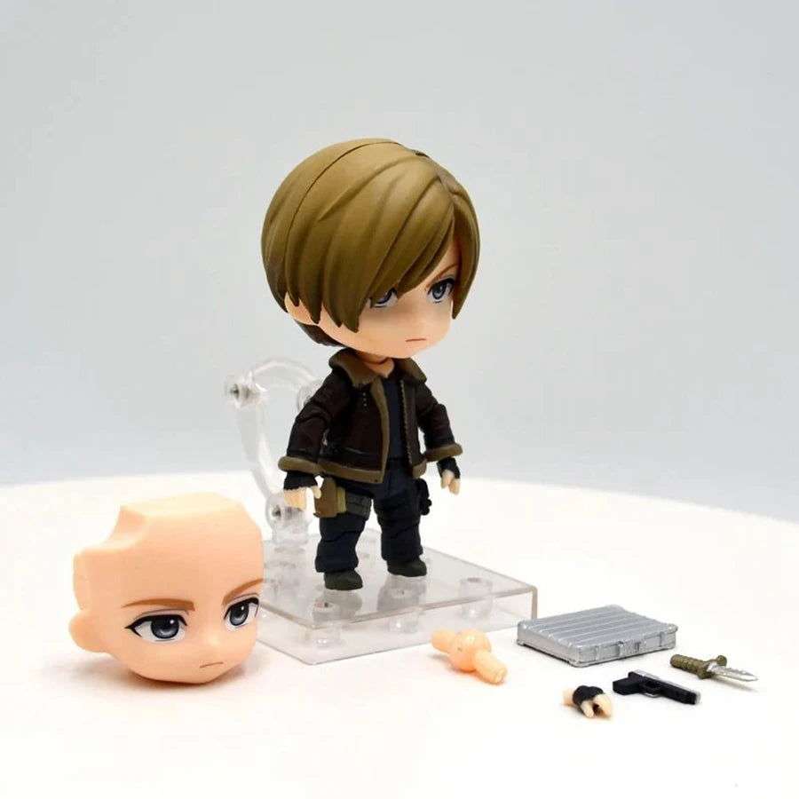 10cm Resident Evil Cute Figure, Kawaii Chibi Leon S. Kennedy Anime Action Figures