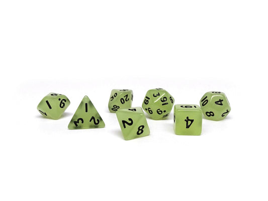 10mm Glow in the Dark Mini Dice Set - 
